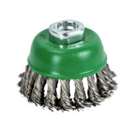 Faithfull FAIWBT65S Wire Cup Brush Twist Knot 65mm M14x2 Bore