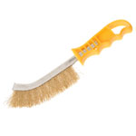 Faithfull 17330001 Wire Scratch Brush Brass Yellow Handle