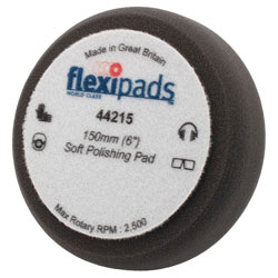 Flexipads World Class 44215 Black Polishing Foam 150mm x 50mm GRIP®