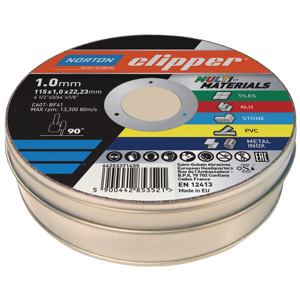 Flexovit 66252839907 Clipper® Multi-Materials Cutting Discs 115 x ...