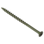 ForgeFix Decking Screw Pozi Compatible ST Green Anti-Corrosion 4.5x55mm Tub 1000