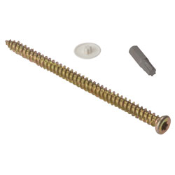 ForgeFix Concrete Frame Screw Torx® Comp High-Low Thread ZYP 7.5x52mm Bag 10