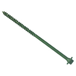 ForgeFix Hexagonal/Torx® Compatible Timber T30 Screws Green 7x200mm Tub 50