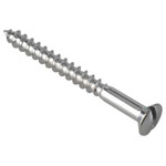 ForgeFix Multi-Purpose Screw SL Raised Head Chrome Plated 4.0x40mm ForgePack 20