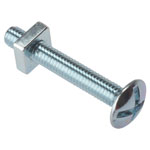 ForgeFix 25RBN512 Roofing Bolt ZP M5 x 12mm Bag 25