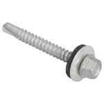 ForgeFix TechFast Hex Head Roof Screw Self-Drill Light Section 5.5x45mm Pack 100