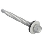 ForgeFix TechFast Hex Head Roof Screw Self-Drill Light Section 5.5x57mm Pack 50