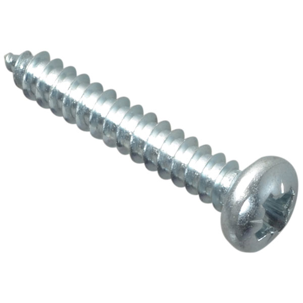  Self-Tapping Screw Pozi Compatible Pan Head ZP 1in x 8 ForgePack 25