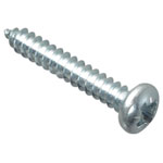 ForgeFix Self-Tapping Screw Pozi Compatible Pan Head ZP 1in x 8 ForgePack 25