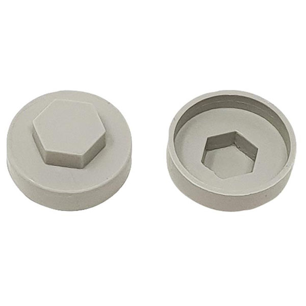 ForgeFix TFCC16GG TechFast Cover Cap Goosewing Grey 16mm (Pack 100)