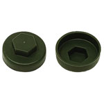 ForgeFix TFCC16OG TechFast Cover Cap Olive Green 16mm (Pack 100)