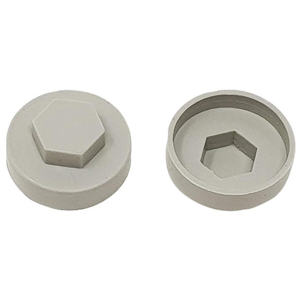 ForgeFix TFCC19GG TechFast Cover Cap Goosewing Grey 19mm (Pack 100)