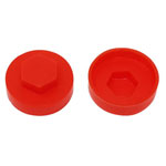 ForgeFix TFCC19PR TechFast Cover Cap Poppy Red 19mm (Pack 100)