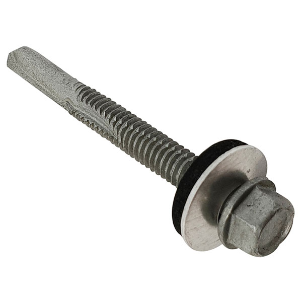 ForgeFix TechFast Roof Sheet to Steel Hex Screw&Washer No.5 Tip 5....