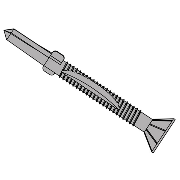 Forgefix Techfast Timber To Steel Csk Wing Screw No5 Tip 55 X 60