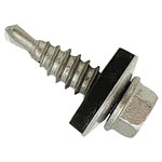 ForgeFix TechFast Self-Drill Stitching Hex Screw & Washer No.1 Tip 6.3x25mm P100