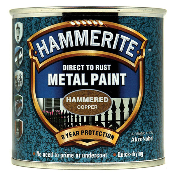  5084822 Direct to Rust Hammered Finish Metal Paint Copper 250ml