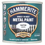 Hammerite 5092881 Direct to Rust Satin Finish Metal Paint White 250ml
