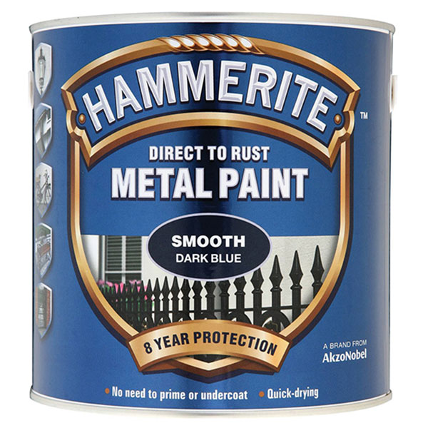  5084845 Direct to Rust Smooth Finish Metal Paint Dark Blue 2.5 Litre