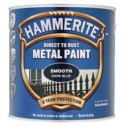 Hammerite 5084845 Direct to Rust Smooth Finish Metal Paint Dark Blue 2.5 Litre