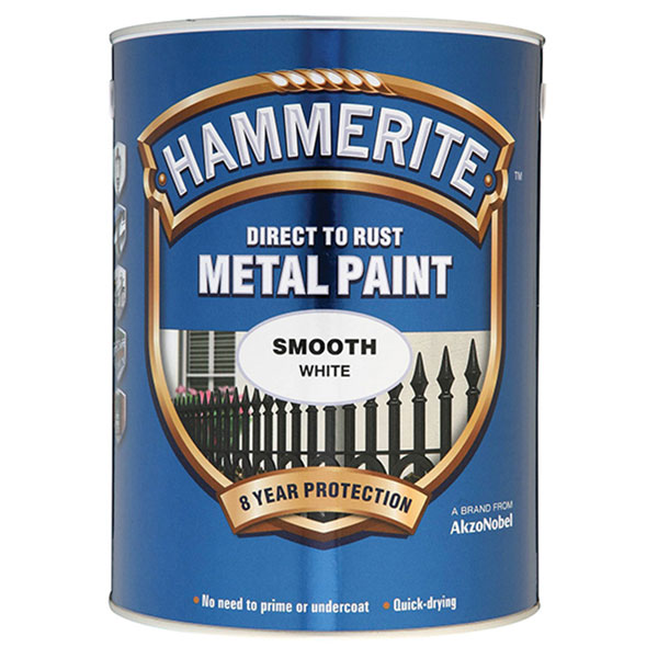  5084861 Direct to Rust Smooth Finish Metal Paint White 5 Litre