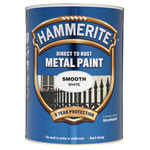 Hammerite 5084861 Direct to Rust Smooth Finish Metal Paint White 5 Litre