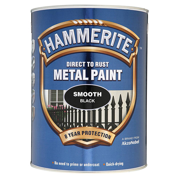  5084867 Direct to Rust Smooth Finish Metal Paint Black 5 Litre