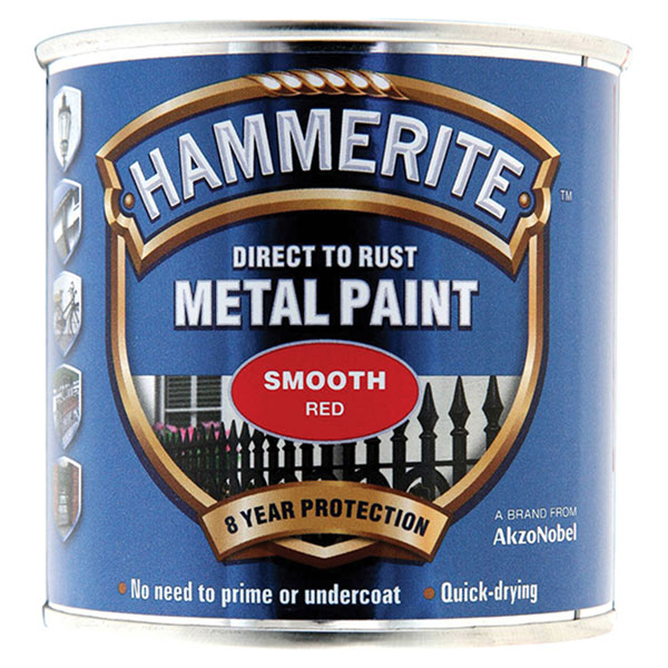  5084869 Direct to Rust Smooth Finish Metal Paint Red 250ml