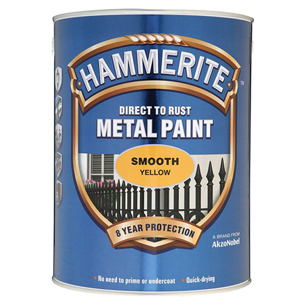  5084878 Direct to Rust Smooth Finish Metal Paint Yellow 5 Litre