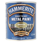 Hammerite 5092830 Direct to Rust Smooth Finish Metal Paint Gold 750ml