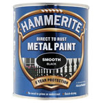 Hammerite 5092966 Direct to Rust Smooth Finish Metal Paint Black 750ml