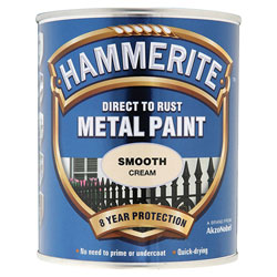 Hammerite 5122064 Direct to Rust Smooth Finish Metal Paint Cream 750ml