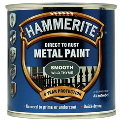 Hammerite 5158229 Direct to Rust Smooth Finish Metal Paint Wild Thyme 250ml