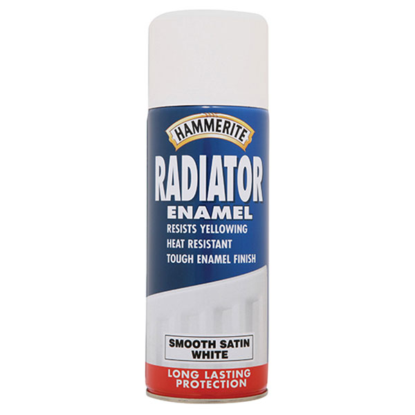  5092847 Radiator Enamel Aerosol Satin White 400ml