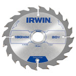 IRWIN® 1897087 Construction Circular Saw Blade 130 x 20mm x 20T ATB