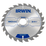 IRWIN® 1897195 Construction Circular Saw Blade 180 x 30mm x 24T ATB