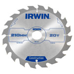 IRWIN® 1897203 Construction Circular Saw Blade 210 x 30mm x 20T ATB