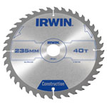IRWIN® 1897208 Construction Circular Saw Blade 235 x 30mm x 40T ATB