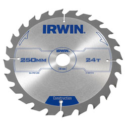 IRWIN® 1897210 General Purpose Table & Mitre Saw Blade 250 x 30mm x 24T ATB