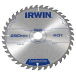 IRWIN® 1897211 General Purpose Table & Mitre Saw Blade 250 x 30mm x 40T ATB