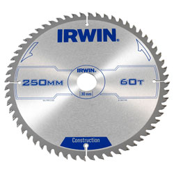 IRWIN® 1907700 General Purpose Table & Mitre Saw Blade 250 x 30mm x 60T ATB