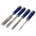 IRWIN® Marples® TM444/S4 Bevel Edge Chisel Blue Chip Handle Set, 4 Piece