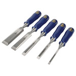 IRWIN® Marples® TM444/S5 Bevel Edge Chisel Blue Chip Handle Set, 5 Piece