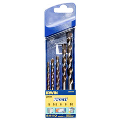 IRWIN® 10501939 Cordless Multi-Purpose Drill Bit Set 5 Piece 5-10mm