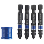 IRWIN® 1923416 Phillips/Pozidriv Impact Magnetic Screwdriver Bit Set, 5 Piece