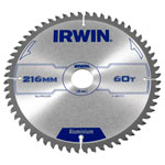 IRWIN® 1907777 Professional Aluminium Circular Saw Blade 216 x 30mm x 60T TCG