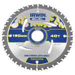 IRWIN® 1897384 Weldtec Circular Saw Blade 190 x 30mm x 40T ATB