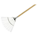 Kent & Stowe 70100062 Stainless Steel Long Handled Lawn & Leaf Rake, FSC®