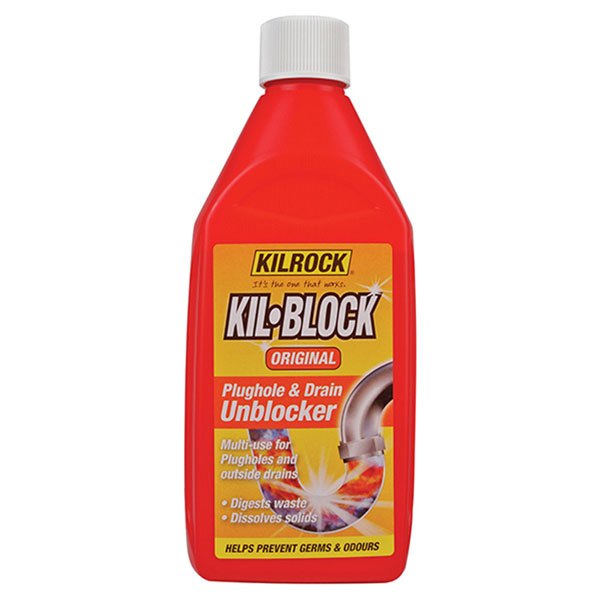  KB500 Kil-Block Original Plughole & Drain Unblocker 500ml