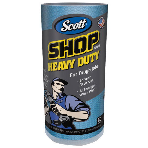  32992 SCOTT® Blue Heavy-Duty Shop Cloth Roll